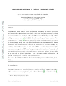 Theoretical Exploration of Flexible Transmitter Model