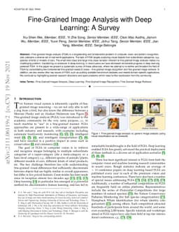 Fine-Grained Image Analysis with Deep Learning: A Survey