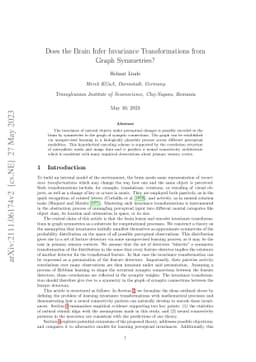 Does the Brain Infer Invariance Transformations from Graph Symmetries?