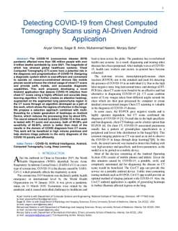 Detecting COVID-19 from Chest Computed Tomography Scans using AI-Driven
  Android Application