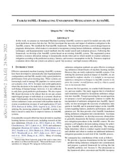 FairAutoML: Embracing Unfairness Mitigation in AutoML