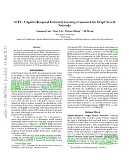 STFL: A Temporal-Spatial Federated Learning Framework for Graph Neural
  Networks