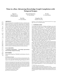 Time in a Box: Advancing Knowledge Graph Completion with Temporal Scopes