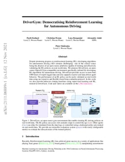 DriverGym: Democratising Reinforcement Learning for Autonomous Driving