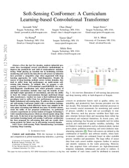 Soft-Sensing ConFormer: A Curriculum Learning-based Convolutional
  Transformer