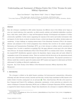 Understanding and Assessment of Mission-Centric Key Cyber Terrains for
  joint Military Operations