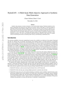 HydraGAN A Multi-head, Multi-objective Approach to Synthetic Data
  Generation