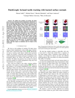 PatchGraph: In-hand tactile tracking with learned surface normals