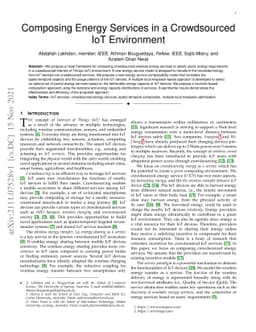 Composing Energy Services in a Crowdsourced IoT Environment