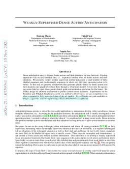 Weakly-Supervised Dense Action Anticipation