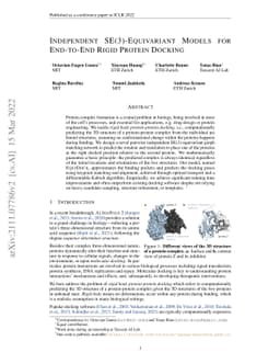 Independent SE(3)-Equivariant Models for End-to-End Rigid Protein
  Docking