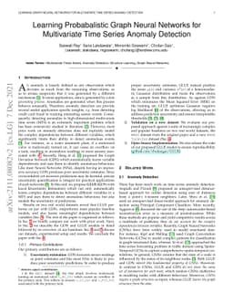Learning Graph Neural Networks for Multivariate Time Series Anomaly
  Detection