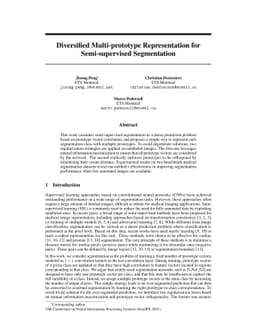 Diversified Multi-prototype Representation for Semi-supervised
  Segmentation