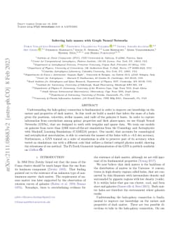 Inferring halo masses with Graph Neural Networks