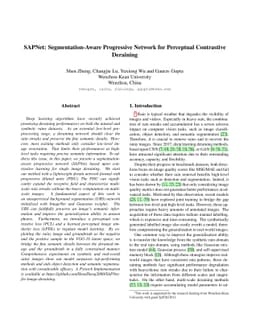 SAPNet: Segmentation-Aware Progressive Network for Perceptual
  Contrastive Deraining