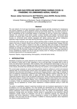 Oil and Gas Pipeline Monitoring during COVID-19 Pandemic via Unmanned
  Aerial Vehicle