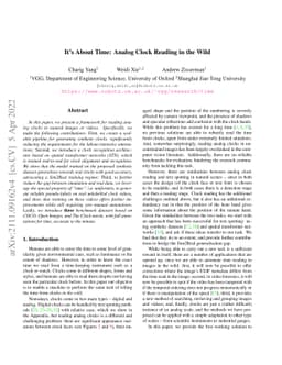 It's About Time: Analog Clock Reading in the Wild