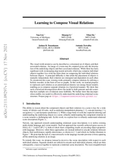 Learning to Compose Visual Relations
