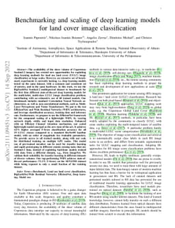 Benchmarking and scaling of deep learning models for land cover image
  classification