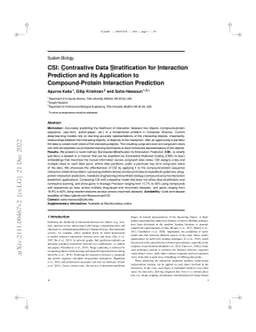 CSI: Contrastive Data Stratification for Interaction Prediction and its
  Application to Compound-Protein Interaction Prediction