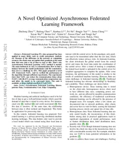 A Novel Optimized Asynchronous Federated Learning Framework