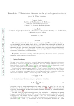 Bounds in $L^1$ Wasserstein distance on the normal approximation of
  general M-estimators