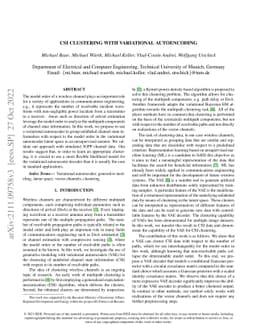 CSI Clustering with Variational Autoencoding