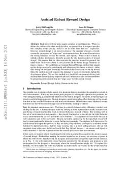 Assisted Robust Reward Design