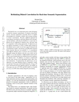 Rethinking Dilated Convolution for Real-time Semantic Segmentation