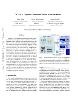 CoCAtt: A Cognitive-Conditioned Driver Attention Dataset