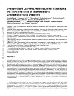 Unsupervised Learning Architecture for Classifying the Transient Noise
  of Interferometric Gravitational-wave Detectors