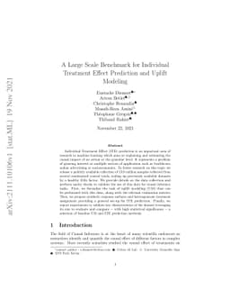 A Large Scale Benchmark for Individual Treatment Effect Prediction and
  Uplift Modeling