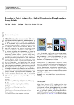 Learning to Detect Instance-level Salient Objects Using Complementary
  Image Labels