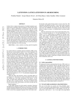 Lattention: Lattice-attention in ASR rescoring