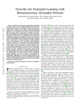 Over-the-Air Federated Learning with Retransmissions (Extended Version)