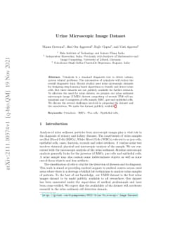 Urine Microscopic Image Dataset