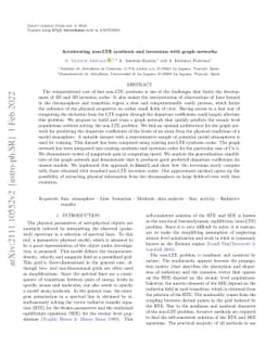 Accelerating non-LTE synthesis and inversions with graph networks