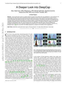A Deeper Look into DeepCap