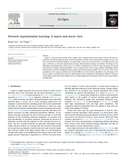 Network representation learning: A macro and micro view
