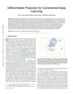 Differentiable Projection for Constrained Deep Learning