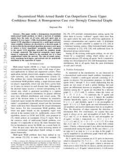 Decentralized Upper Confidence Bound Algorithms for Homogeneous Multi-Agent Multi-Armed Bandits