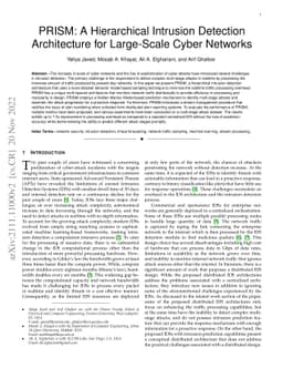 PRISM: A Hierarchical Intrusion Detection Architecture for Large-Scale
  Cyber Networks