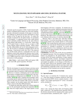 Multi-Channel Multi-Speaker ASR Using 3D Spatial Feature