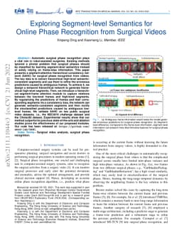 Exploring Segment-level Semantics for Online Phase Recognition from
  Surgical Videos
