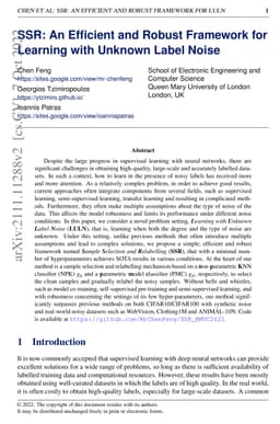 SSR: An Efficient and Robust Framework for Learning with Unknown Label
  Noise