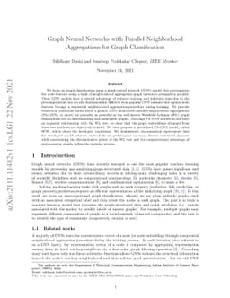 Graph Neural Networks with Parallel Neighborhood Aggregations for Graph
  Classification
