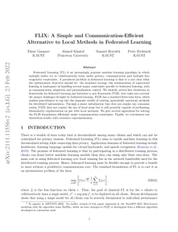 FLIX: A Simple and Communication-Efficient Alternative to Local Methods
  in Federated Learning
