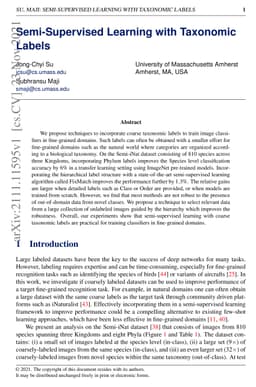 Semi-Supervised Learning with Taxonomic Labels