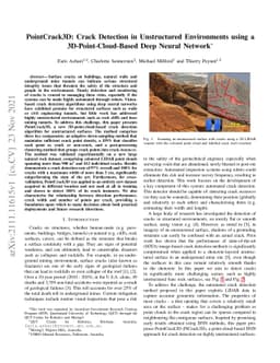 PointCrack3D: Crack Detection in Unstructured Environments using a
  3D-Point-Cloud-Based Deep Neural Network