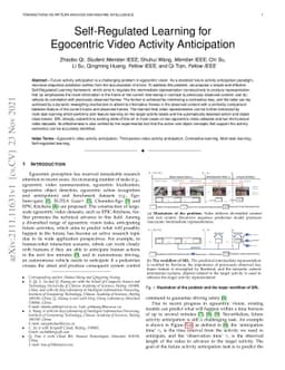 Self-Regulated Learning for Egocentric Video Activity Anticipation